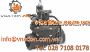 hydraulic electrically operated valve / control / flow-control / plastic