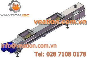 screw conveyor / stainless steel / horizontal / inclined