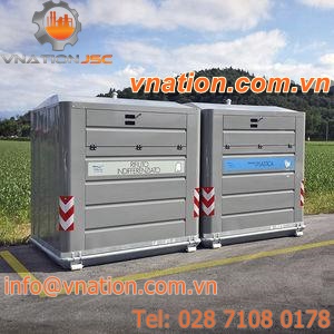 plastic waste container / for paper