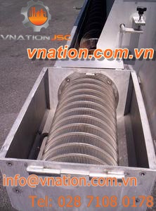 screw conveyor / for the food industry / slurry / solids
