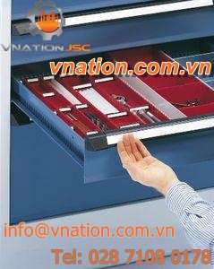 storage cabinet / floor-mounted / with drawer / robust