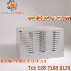 document cabinet / floor-mounted / with drawer / lockable