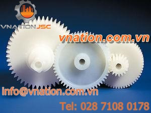 straight-toothed gear / plastic / hub
