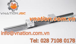 ball bearing linear guide unit / aluminum / precision / steel