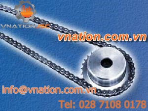 straight-toothed gear / for chain / hub