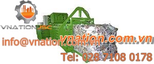 horizontal baling press / channel / for paper / for cardboard box