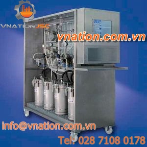paint dosing unit / fluid / volumetric / piston