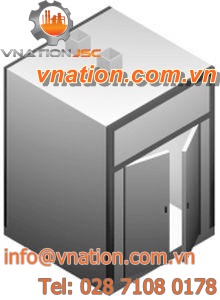double-door drying cabinet / metal / floor-standing