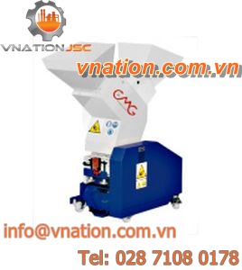 roller plastic granulator / waste / horizontal / beside-the-press