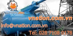 water storage tank / metal / horizontal