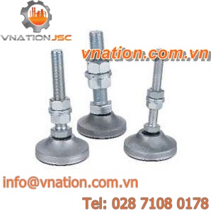 machine foot / anti-vibration / leveling / adjustable