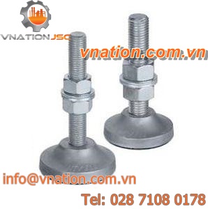 machine foot / leveling / anti-vibration / aluminum