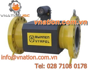 ultrasonic flow meter / for gas / flange-mount / in-line