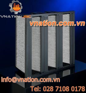 gas filter / activated carbon / pocket / pleated