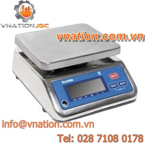 benchtop scales / with LCD display / stainless steel / IP65