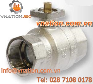 ball valve / electrically-operated / control / brass