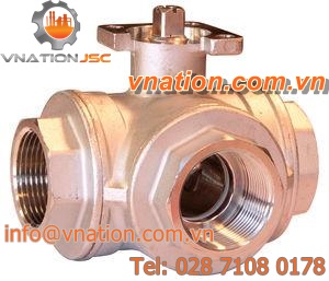 ball valve / manual / control / T