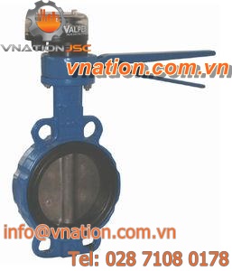butterfly valve / manual / flange / cast iron