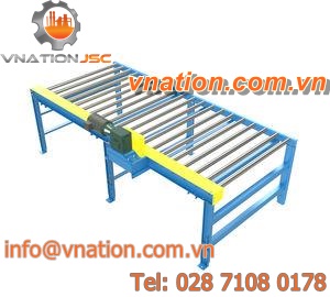roller conveyor / for drums / chain drive / for heavy loads