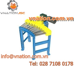 roller conveyor / chain drive / curved / transport