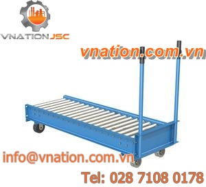 roller conveyor / manual / mobile / horizontal