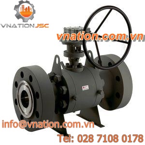 ball valve / with handwheel / double block-and-bleed / 3-piece