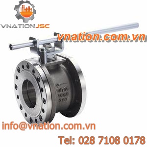 floating ball valve / lever / wafer / stainless steel