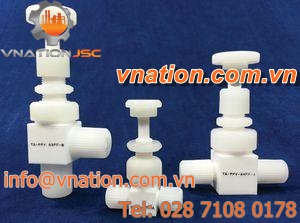 plug type valve / manual / for pure water / for chemicals