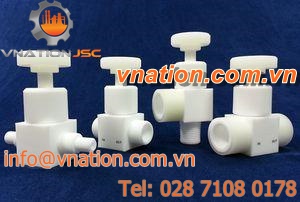 plug type valve / manual / metering / for pure water