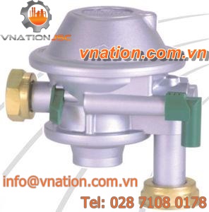 gas pressure regulator / spring / two-stage / compact