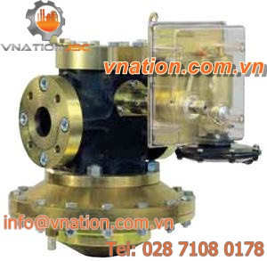 gas pressure regulator / membrane / two-stage / piloted