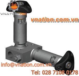 2-valve manifold / stainless steel / for instrumentation / high-pressure