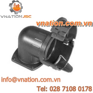 flange fitting / elbow / nylon / for tubes