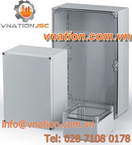 robust enclosure / IP66 / screw cover / with transparent cover