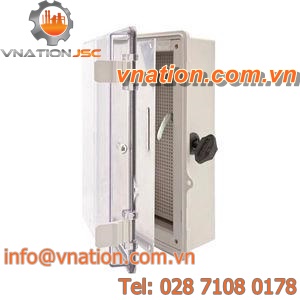 hinged door enclosure / wall-mount / with transparent door / not specified