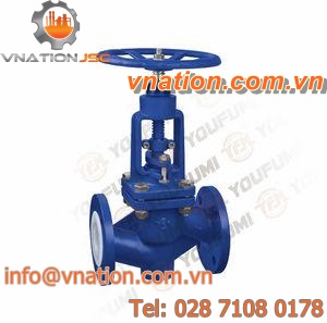globe valve / manual / shut-off / for chemicals