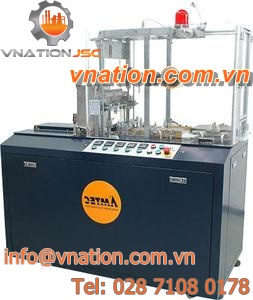 fold wrapping packaging machine / for DVDs / for videocassettes / for CDs