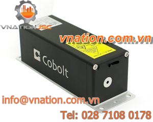 continuous wave laser / solid-state / green / for integration
