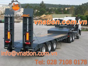 flatbed trailer / 3-axle / hydraulic