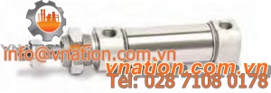pneumatic cylinder / double-acting / short-travel / micro
