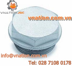 hexagonal plug / threaded / aluminum