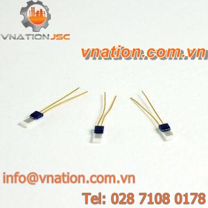 thin-film temperature sensor / resistance / platinum resistive / flat