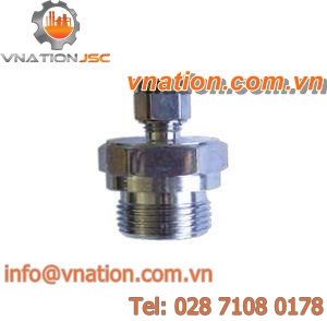 threaded fitting / compression / straight / stainless steel