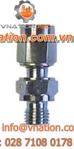 compression fitting / straight / stainless steel / for temperature sensors