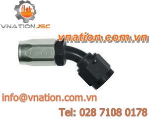 crimp fitting / elbow / for hoses