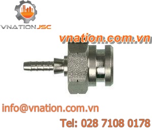 bulkhead fitting / splined / straight / stainless steel