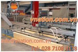 sandwich panel production line / for shovel handles / PUR sandwich panel