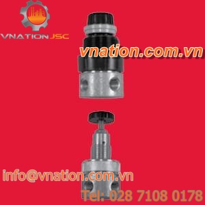 compressed air pressure regulator / diaphragm / single-stage / aluminum
