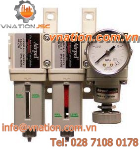 air filter-regulator / compressed air / compact / coalescing