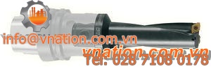 insert drill bit / carbide / modular / 2-lip